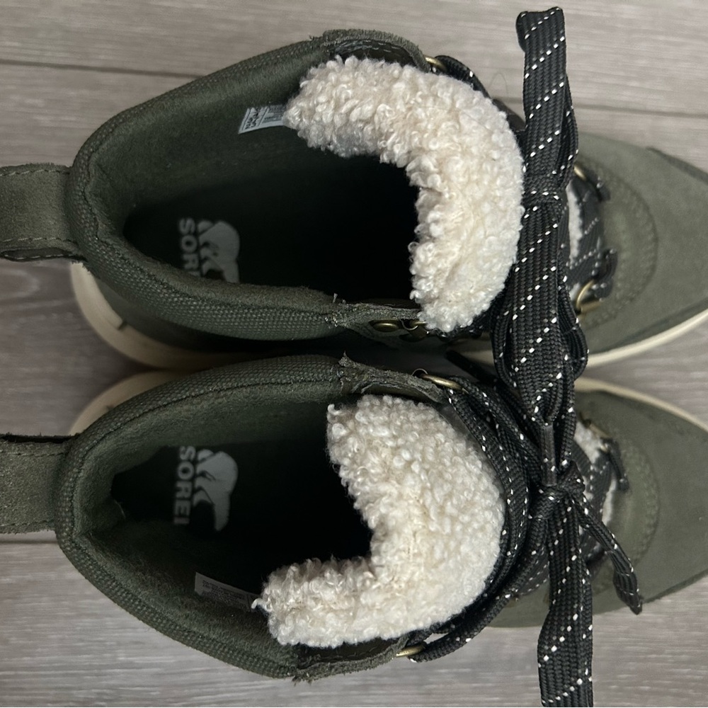 Sorel Women’s Olive and Cream Boots - Picture 2 of 5